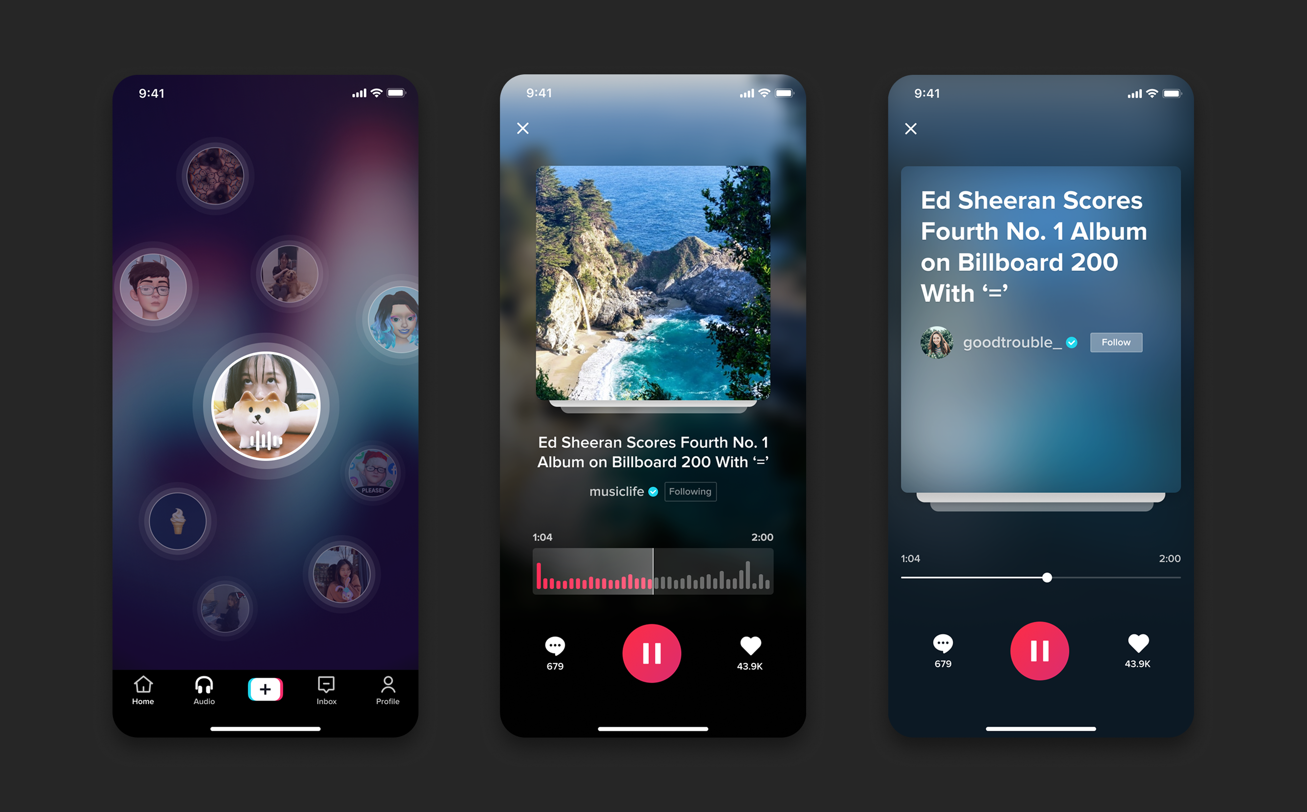 Audio mode exploration