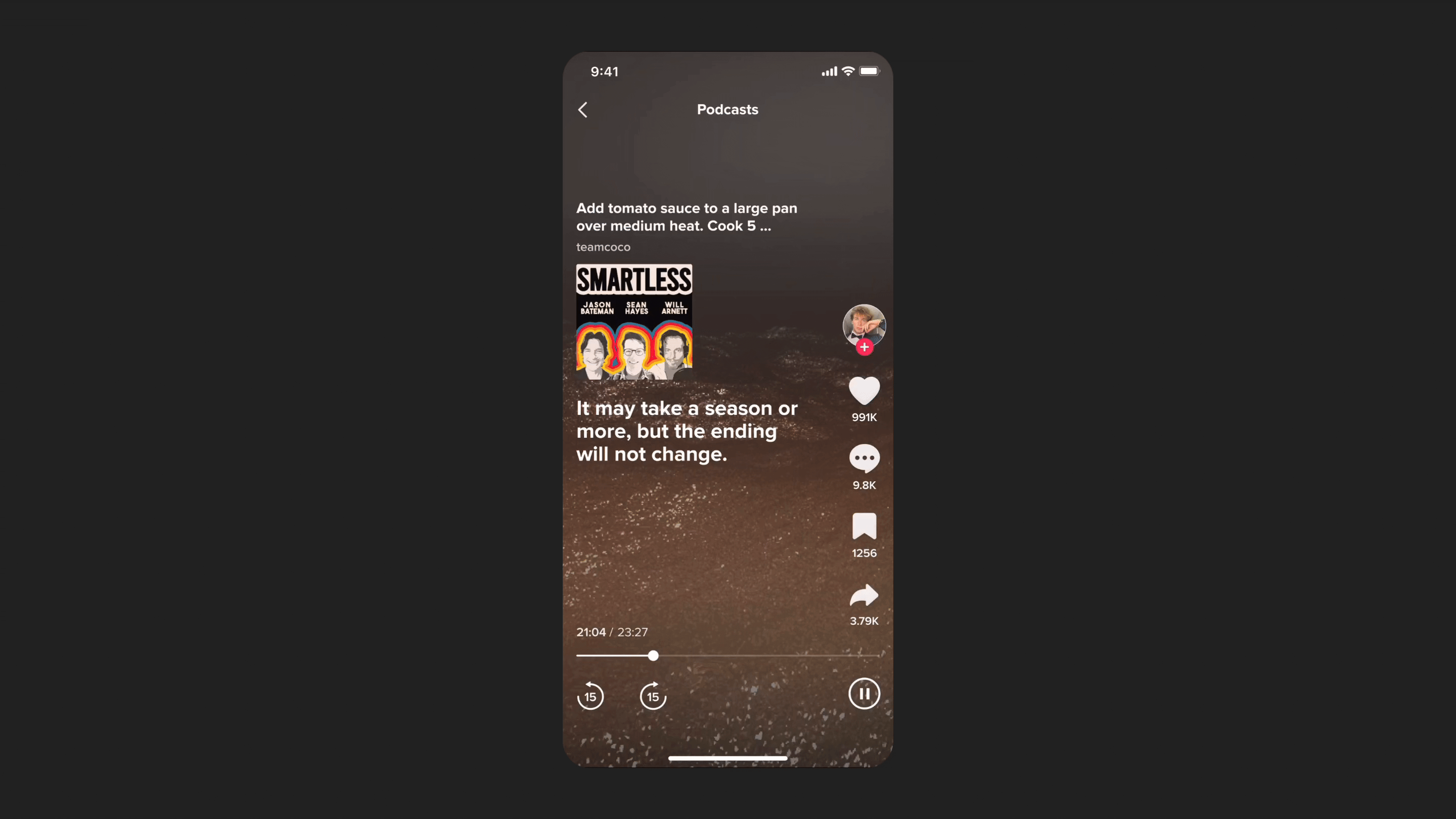 TikTok Podcast Player