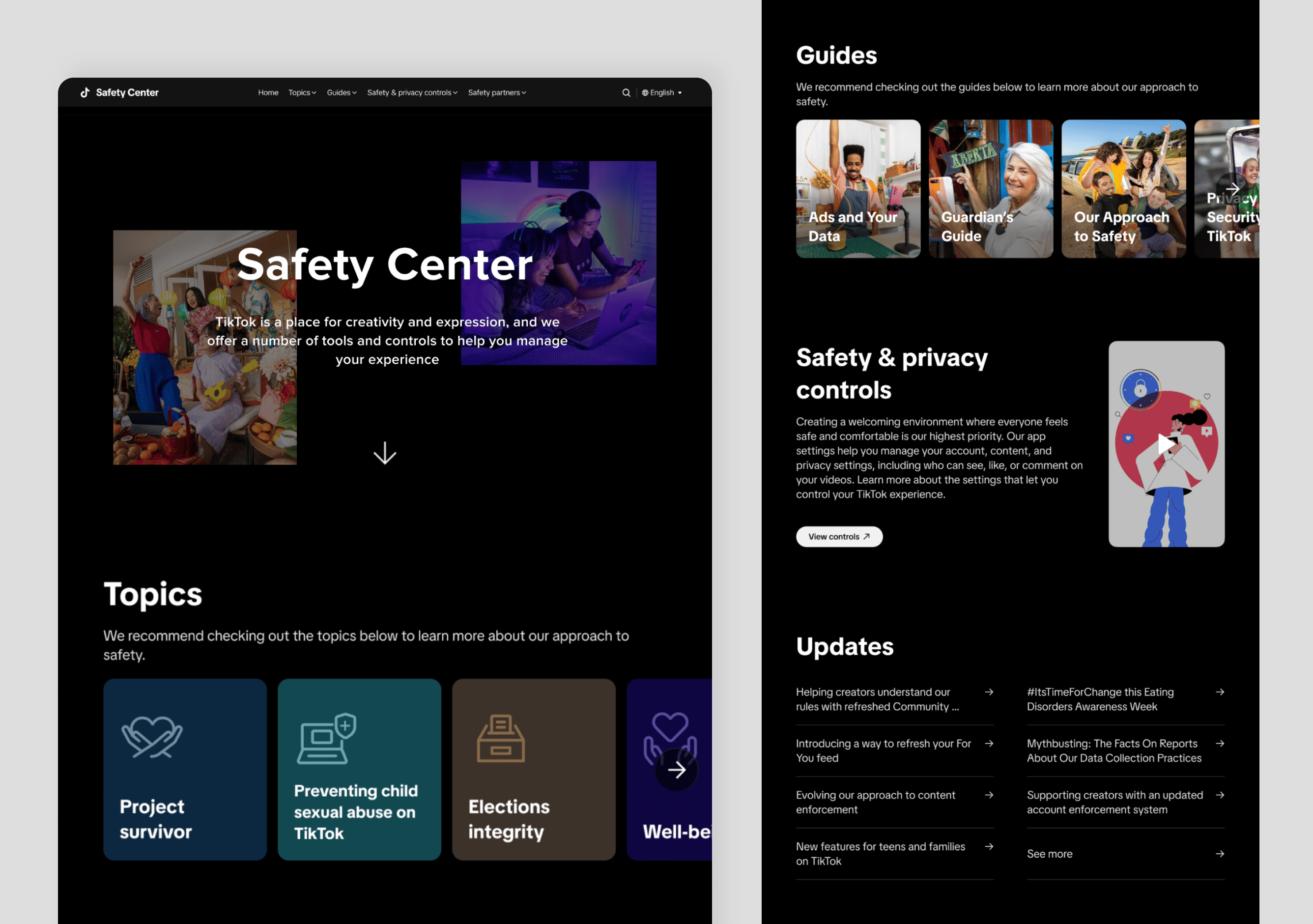 Safety Center Redesign